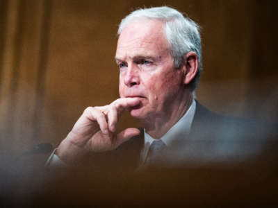 Sen. Ron Johnson attends a committee hearing in Dirksen Building on September 14, 2022.