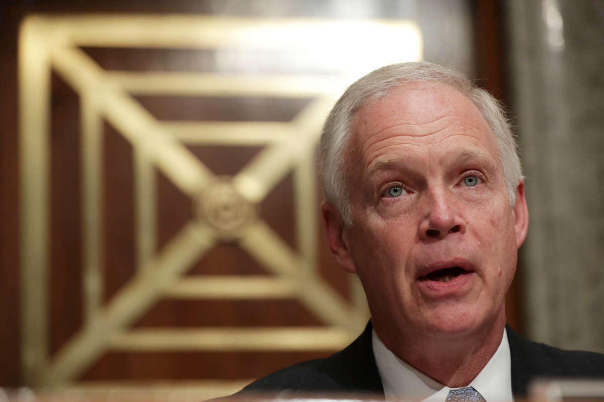 Committee chairman Sen. Ron Johnson speaks during a hearing before the Senate Homeland Security and Government Affairs Committee on September 27, 2016, on Capitol Hill in Washington, D.C.