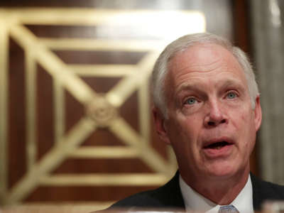 Committee chairman Sen. Ron Johnson speaks during a hearing before the Senate Homeland Security and Government Affairs Committee on September 27, 2016, on Capitol Hill in Washington, D.C.