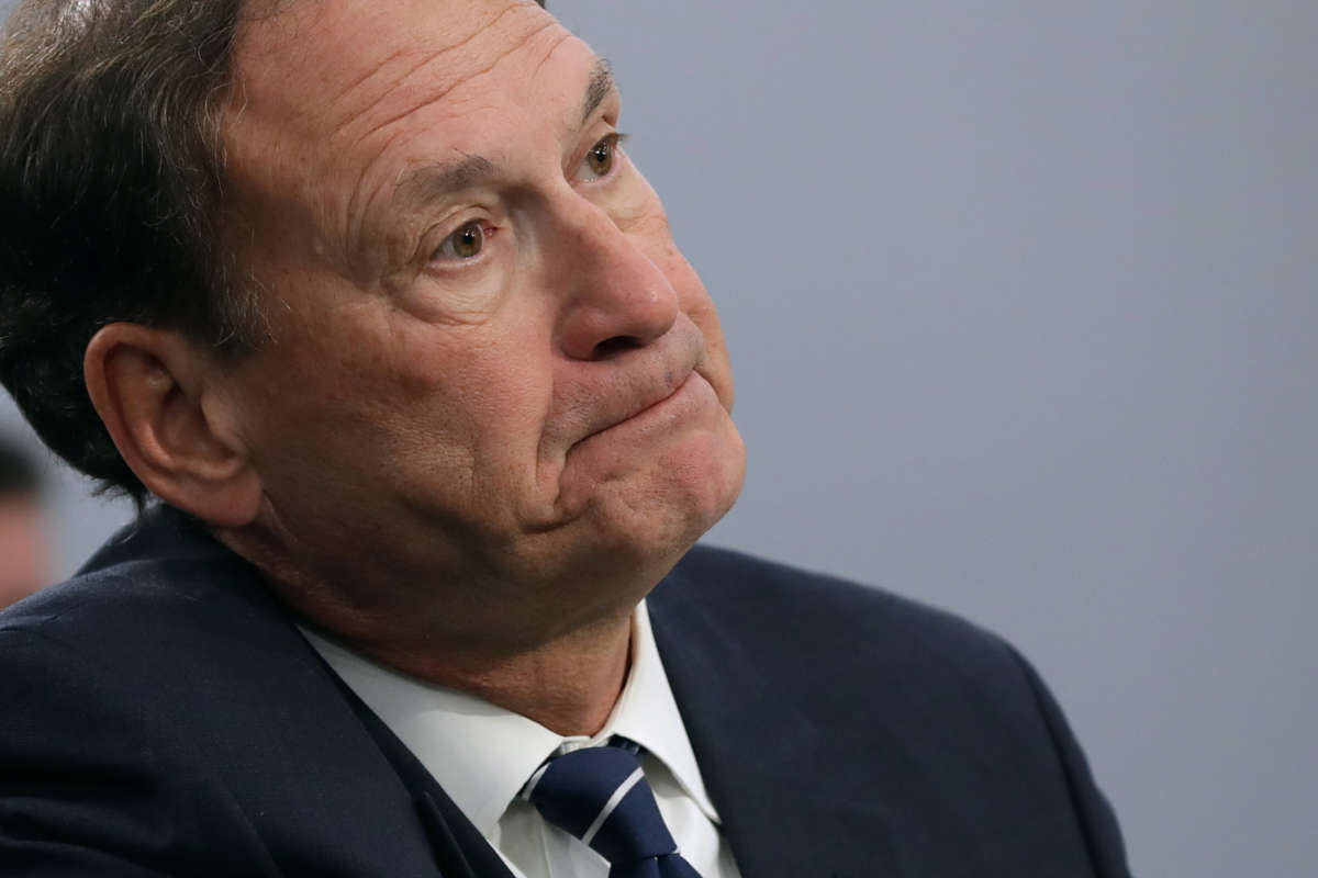 Supreme Court Associate Justice Samuel Alito testifies during a hearing of the House Appropriations Committee's Financial Services and General Government Subcommittee on March 7, 2019, in Washington, D.C.