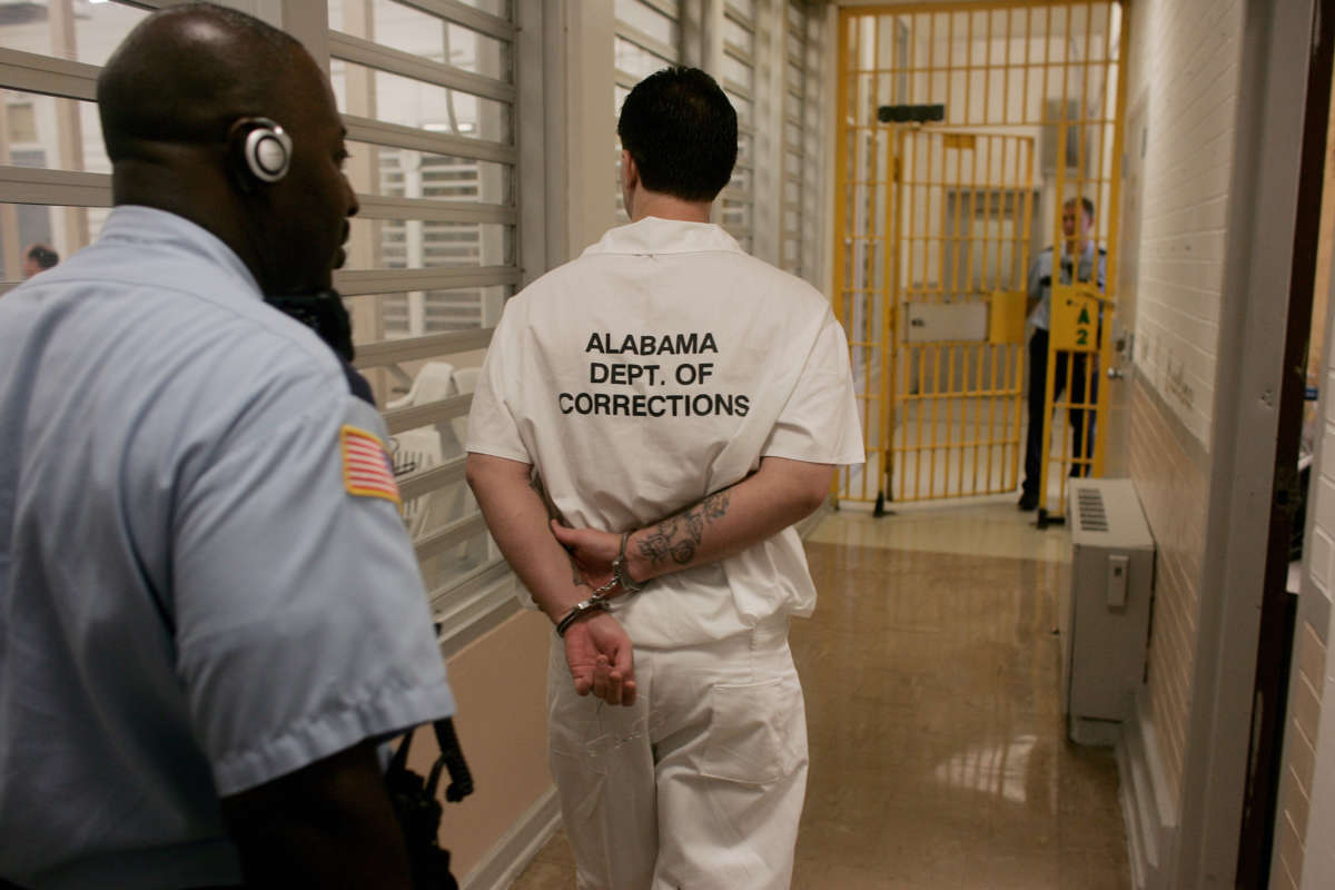 An incarcerated person at a maximum security prison in Alabama.