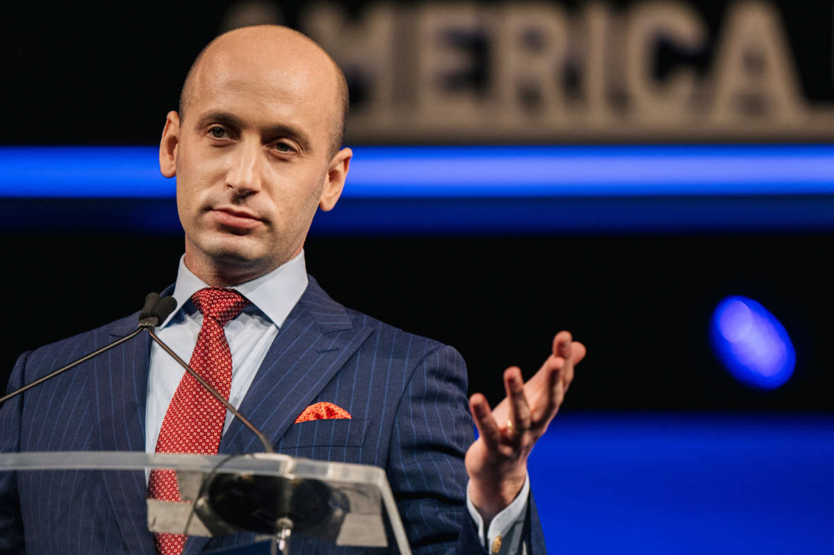 Former White House Senior Advisor Steven Miller speaks during the Conservative Political Action Conference (CPAC) held at the Hilton Anatole on July 11, 2021, in Dallas, Texas.