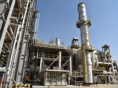 The industrial estate of Saudi oil giant Aramco