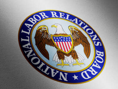 National Labor Relations Board logo with paper texture