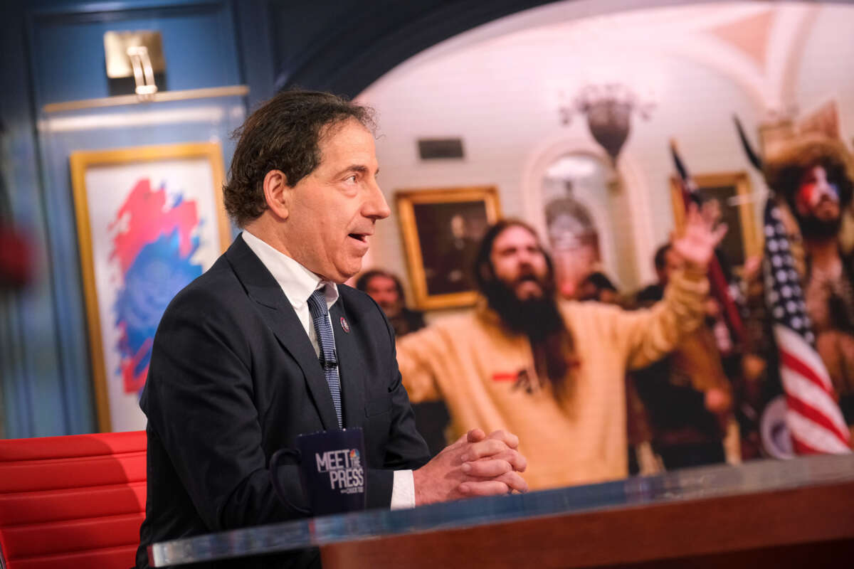 Rep. Jamie Raskin appears on Meet the Press in Washington, D.C., on June 19, 2022.