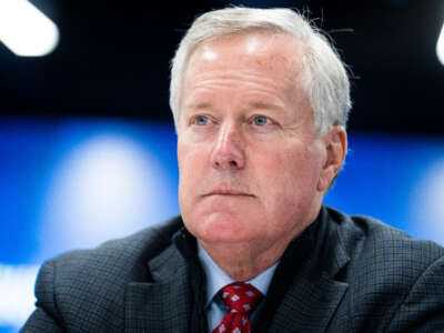 Former Rep. Mark Meadows speaks during a forum on House and GOP Conference rules for the 118th Congress, at the FreedomWorks office in Washington, D.C., on November 14, 2022.