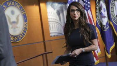 U.S. Rep. Lauren Boebert (R-Colorado) leaves after a House Second Amendment Caucus press conference at the U.S. Capitol on June 8, 2022 in Washington, DC.