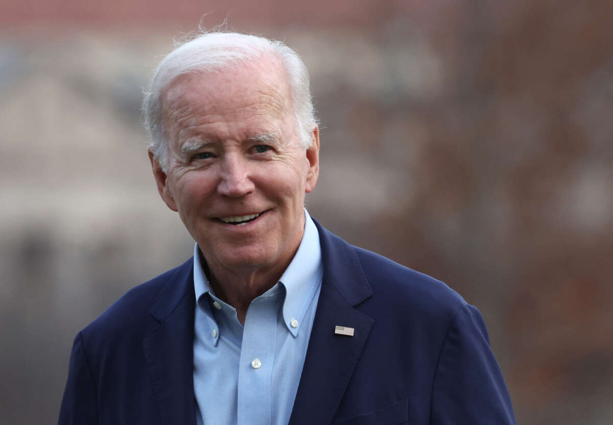 President Joe Biden returns to the White House on January 2, 2023, in Washington, D.C.