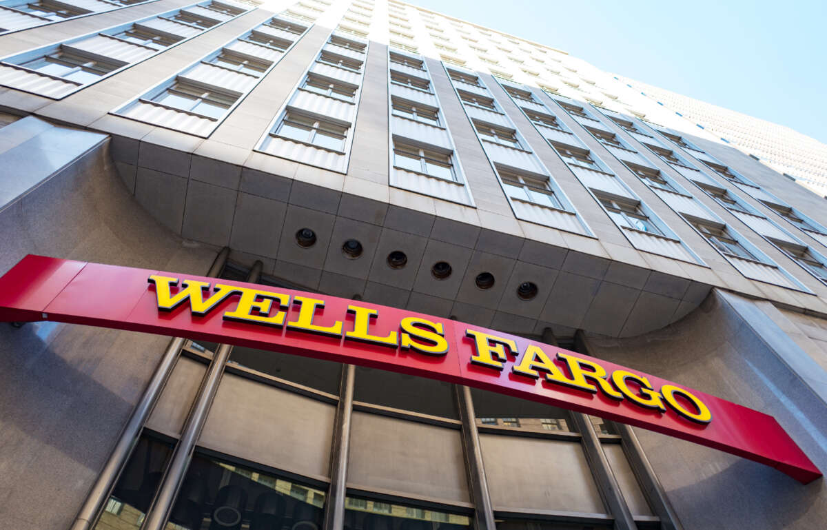 The headquarters of Wells Fargo Capital Finance, the commercial banking division of Wells Fargo Bank, is pictured on September 26, 2016, in the Financial District neighborhood of San Francisco, California.