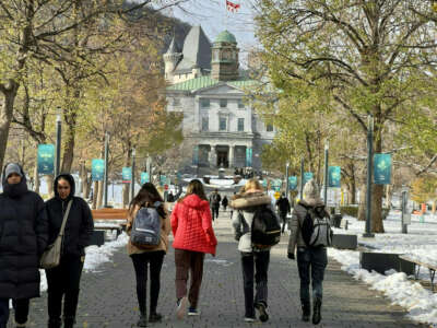 The McGill university campus in Montreal, Canada, on November 20, 2022.