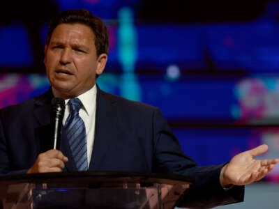 Florida Gov. Ron DeSantis speaks during the Turning Point USA Student Action Summit held at the Tampa Convention Center on July 22, 2022, in Tampa, Florida.