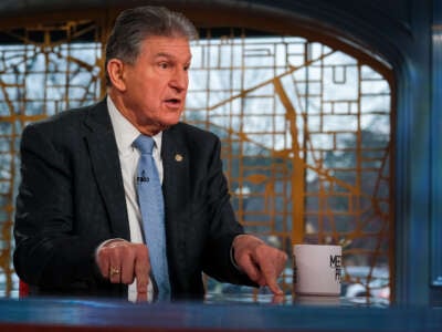 Sen. Joe Manchin appears on Meet the Press in Washington, D.C., on January 22, 2023.