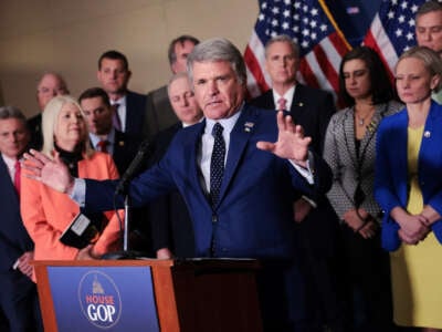 Rep. Michael McCaul speaks during a press conference on March 1, 2022, in Washington, D.C.