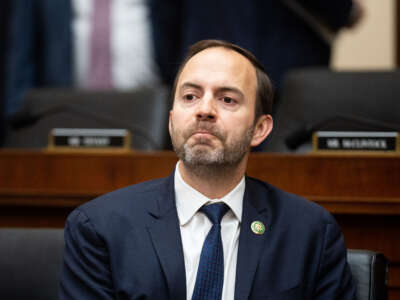 Rep. Lance Gooden participates in the House Judiciary Committee organizing meeting in the Rayburn House Office Building on February 1, 2023.