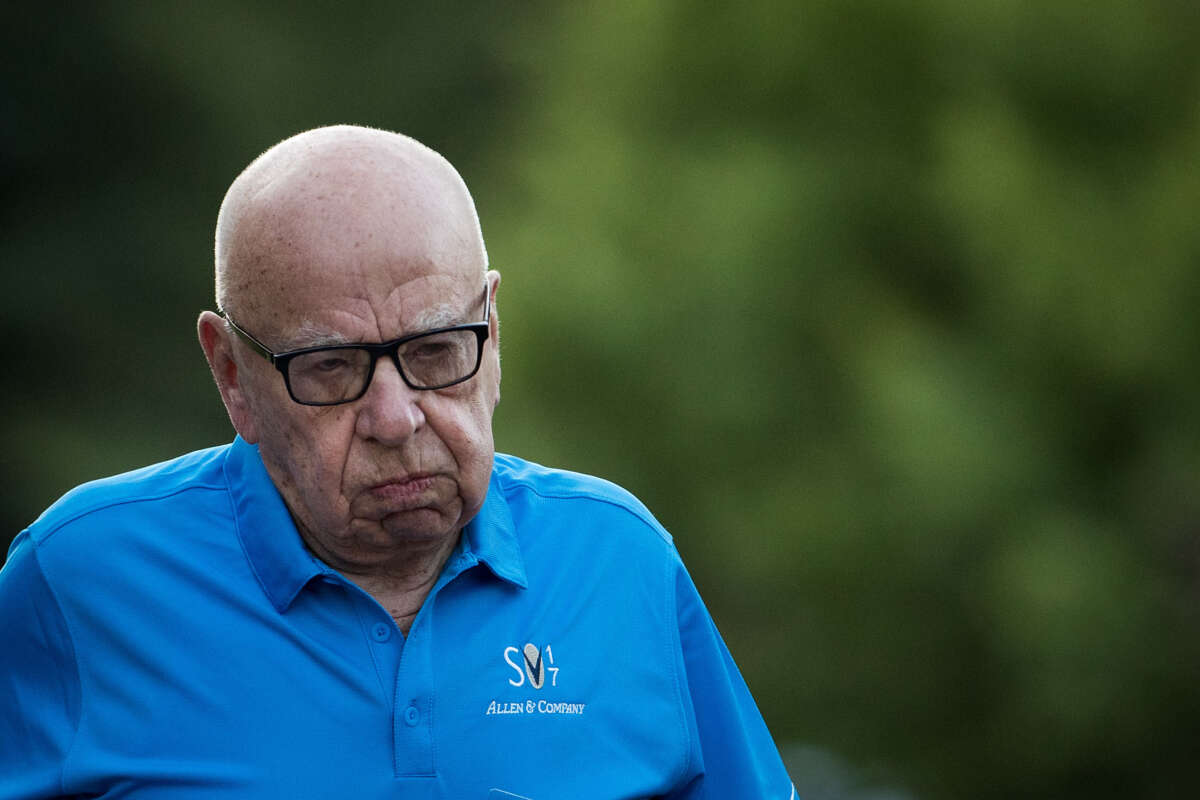 Rupert Murdoch, executive chairman of News Corp and chairman of Fox News, arrives on the third day of the annual Allen & Company Sun Valley Conference, July 13, 2017, in Sun Valley, Idaho.