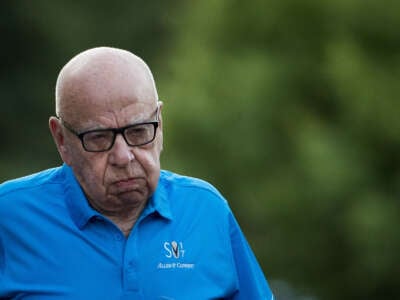 Rupert Murdoch, executive chairman of News Corp and chairman of Fox News, arrives on the third day of the annual Allen & Company Sun Valley Conference, July 13, 2017, in Sun Valley, Idaho.