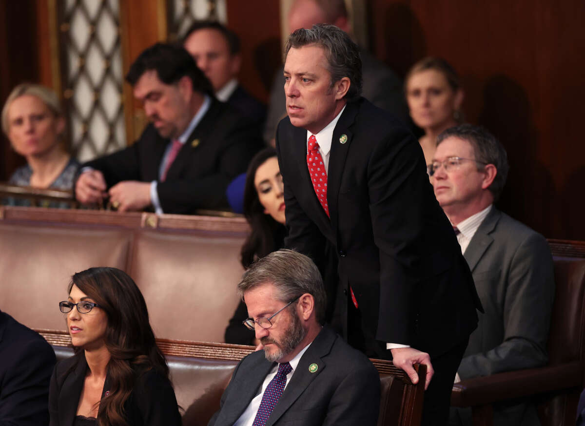 Rep. Andy Ogles casts his vote in the House Chamber during the fourth day of elections for Speaker of the House at the U.S. Capitol Building in Washington, D.C. on January 6, 2023.