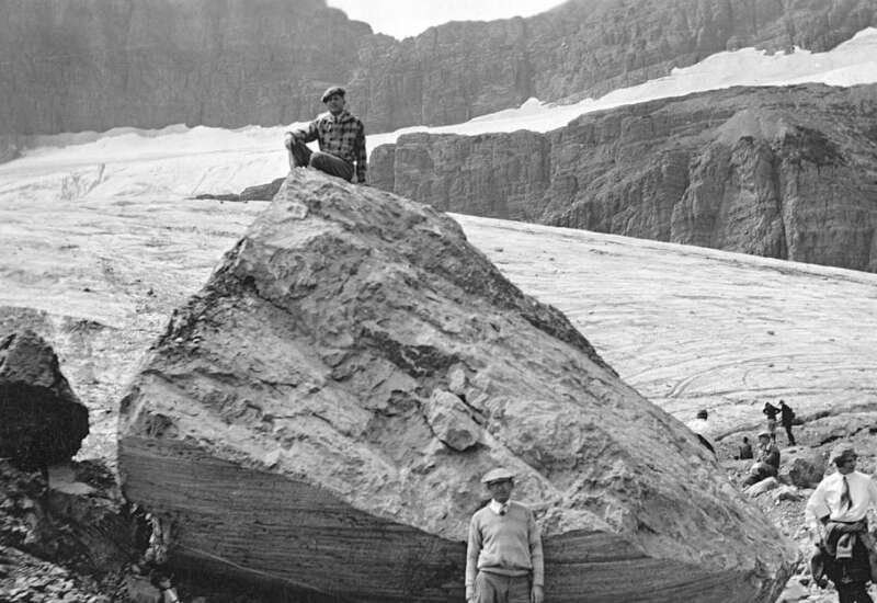 Grinnell Glacier, Glacier National Park, Montana, taken in 1926