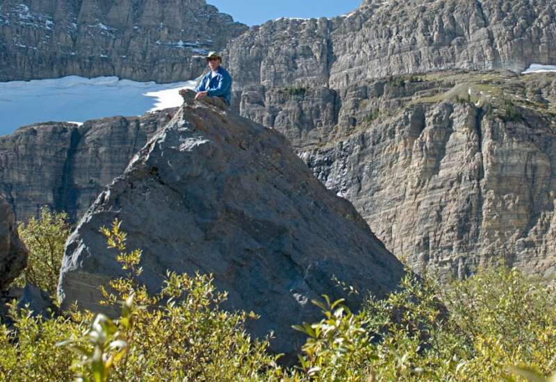 Grinnell Glacier, Glacier National Park, Montana, taken in 2008