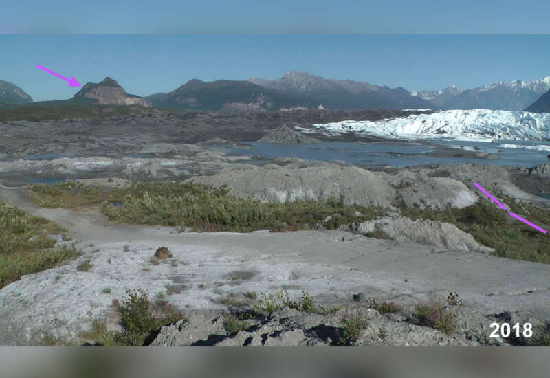 Matanuska Glacier near Anchorage, Alaska, taken in 2018