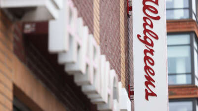 Walgreens signage is seen at a store on Court Street on January 5, 2023, in the Brooklyn Heights neighborhood of the Brooklyn borough in New York City.