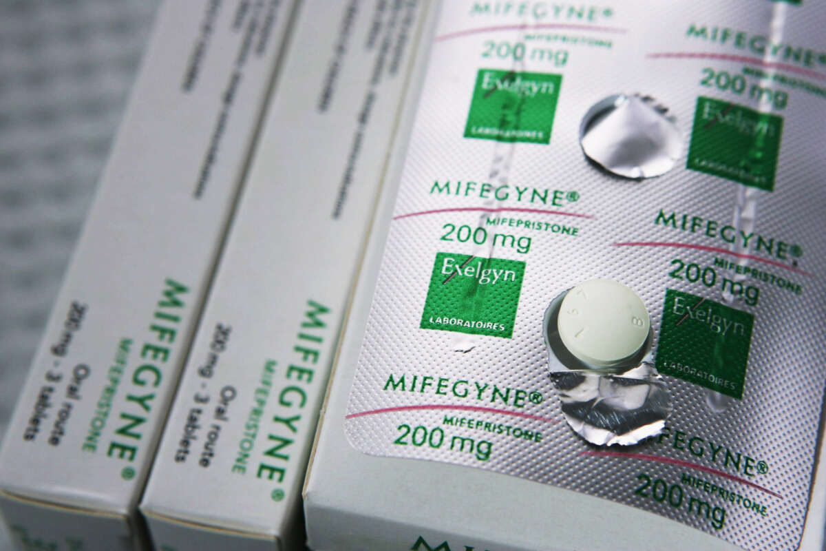 The abortion drug Mifepristone, also known as RU486, is pictured in an abortion clinic February 17, 2006, in Auckland, New Zealand.