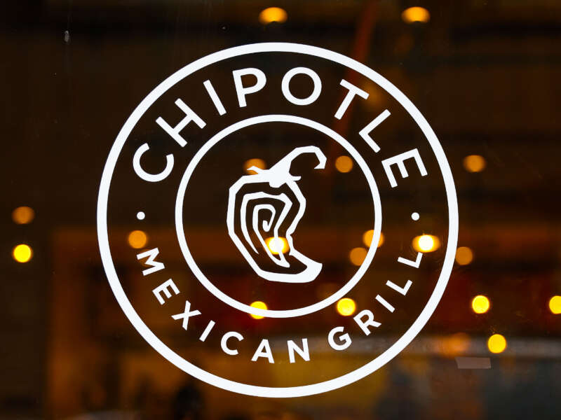 Chipotle Mexican Grill logo sign is seen on a restaurant in New York on October 25, 2022.