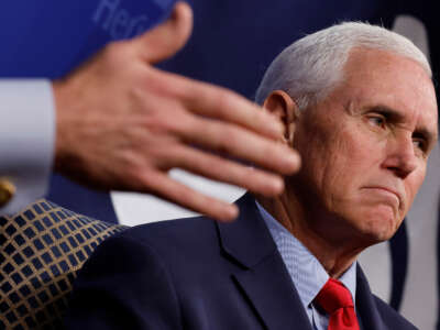 Former Vice President Mike Pence speaks during an event to promote his new book at the conservative Heritage Foundation think tank on October 19, 2022, in Washington, D.C.