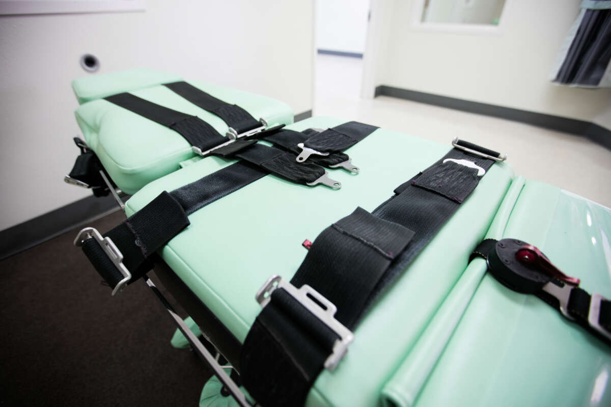 San Quentin's death lethal injection facility is shown before being dismantled at San Quentin State Prison on March 13, 2019 in San Quentin, California.