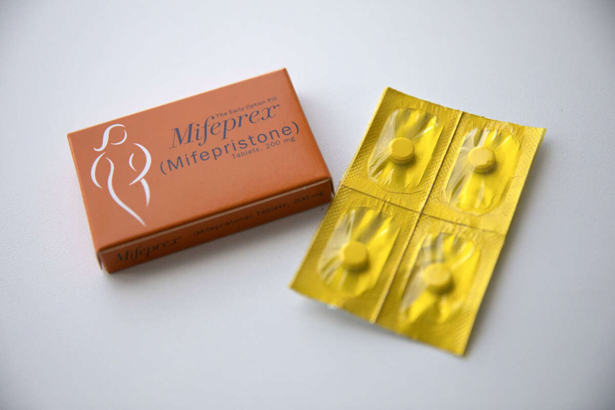 Mifepristone and misoprostol pills are provided at carafem Health Center for medicated abortions in Skokie, Illinois.