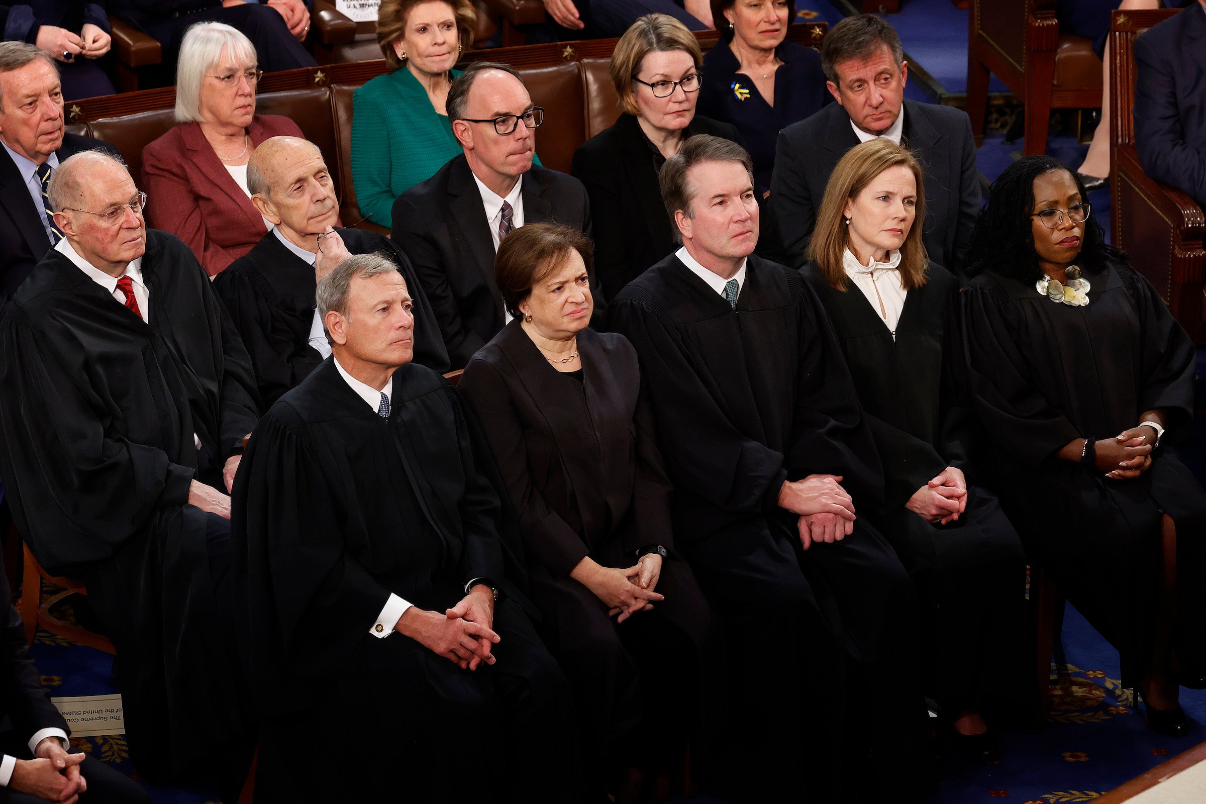 Supreme Court Justices, From left, Chief Justice of the United