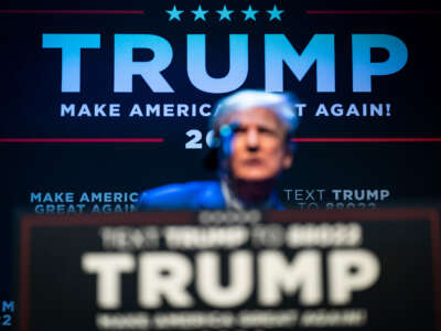 ormer President Donald Trump speaks at an event at the Adler Theatre on March 13, 2023, in Davenport, Iowa.