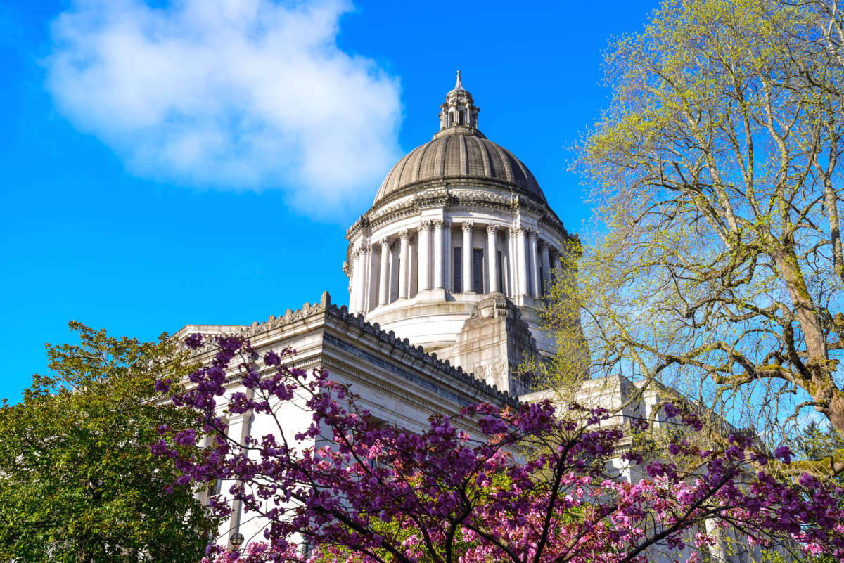 The Washington State Capitol is pictured in Olympia, Washington.
