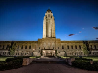 The Nebraska State Capitol is pictured in Lincoln, Nebraska.
