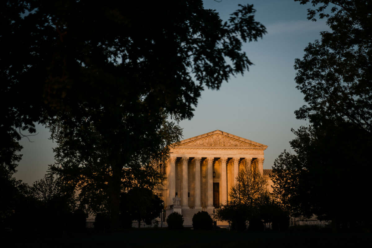 A view of the United States Supreme Court building