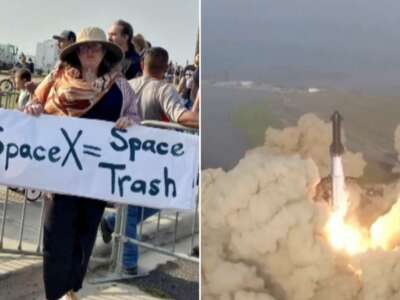 “We’re clearly being exploited by a billionaire and his pet project,” says an activist targeted for protesting SpaceX.