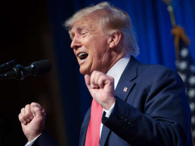 Former President Donald Trump delivers remarks on June 10, 2023, in Greensboro, North Carolina.