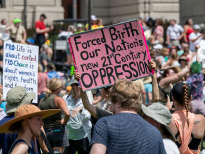 Thousands march and rally in support of legal abortion access in St. Paul, Minnesota, on July 17, 2022.