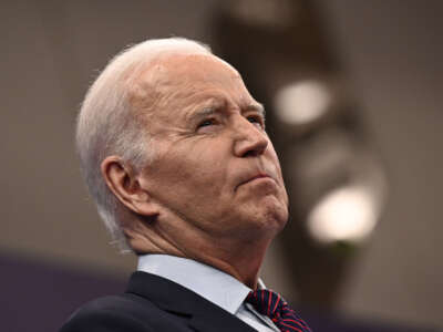 President Joe Biden speaks during a press conference following the G7 Leaders' Summit in Hiroshima on May 21, 2023.