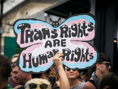 People participate in the Drag March for Trans Rights at Rich's on June 18, 2023, in San Diego, California.