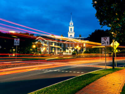 The Delaware Legislative Hall in downtown Dover, Delaware.