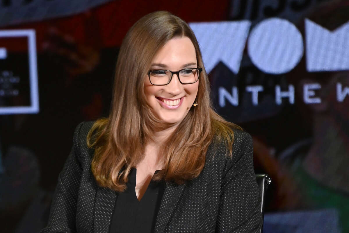 Sarah McBride speaks onstage during the 'Feminism: A Battlefield Report' session at the 10th Anniversary Women In The World Summit at David H. Koch Theater at Lincoln Center on April 11, 2019, in New York City.