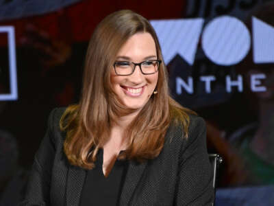 Sarah McBride speaks onstage during the 'Feminism: A Battlefield Report' session at the 10th Anniversary Women In The World Summit at David H. Koch Theater at Lincoln Center on April 11, 2019, in New York City.