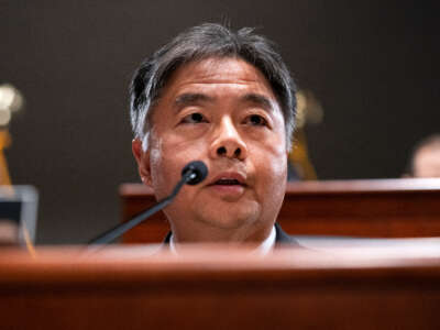 Rep. Ted Lieu speaks during a House Judiciary Committee oversight hearing of the Department of Justice on October 21, 2021, in Washington, D.C.