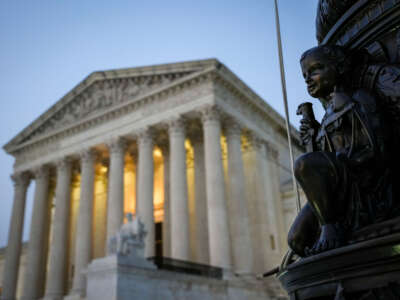 The U.S. Supreme Court is shown at dusk on June 28, 2023, in Washington, D.C.