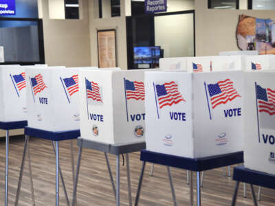 Voting booths in Orlando