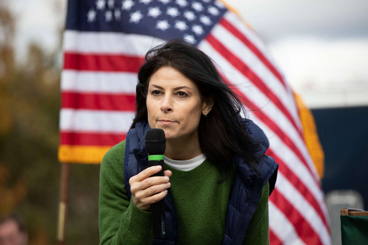 Michigan Attorney General Dana Nessel speaks at a campaign rally on October 16, 2022, in East Lansing, Michigan.