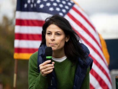 Michigan Attorney General Dana Nessel speaks at a campaign rally on October 16, 2022, in East Lansing, Michigan.