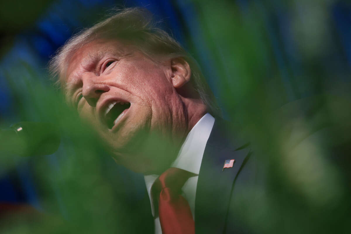 Former President Donald Trump delivers remarks June 10, 2023, in Greensboro, North Carolina.