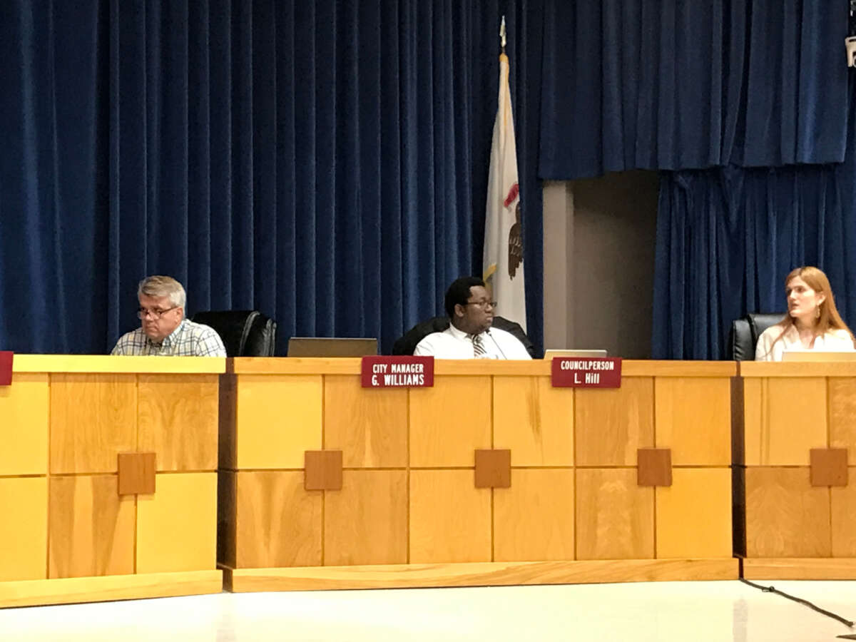 Councilperson Clare Killman at the July 11, 2023, Carbondale City Council meeting, where ordinances she introduced to protect the right to bodily autonomy and to create a Human Rights Title in the City Code were adopted unanimously.